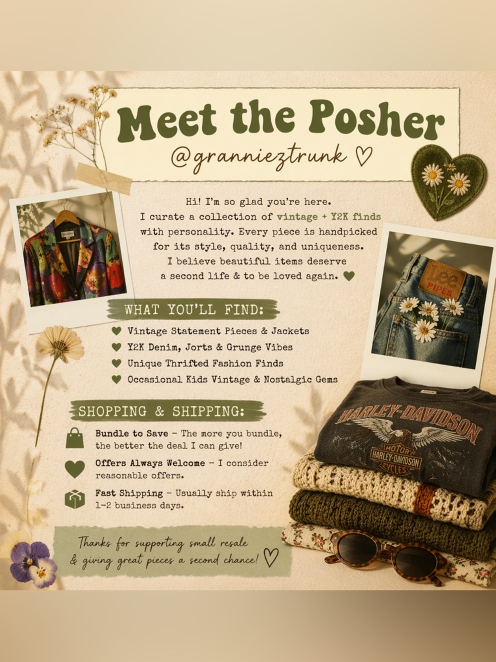 Meet the Posher | Curated Vintage & Y2K Statement Fashion | Bundle & Save